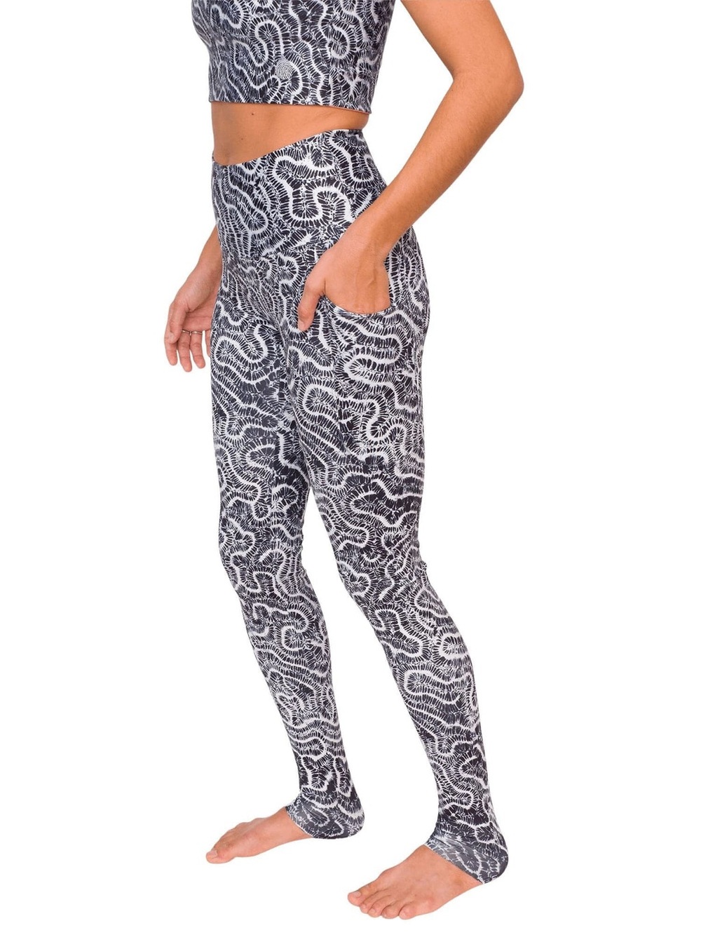 Waterlust Coral Conservation Leggings NWT S UPF 50+ Swim Surf Dive Activewear - Picture 2 of 5